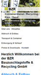 Mobile Screenshot of bzr-gmbh.de